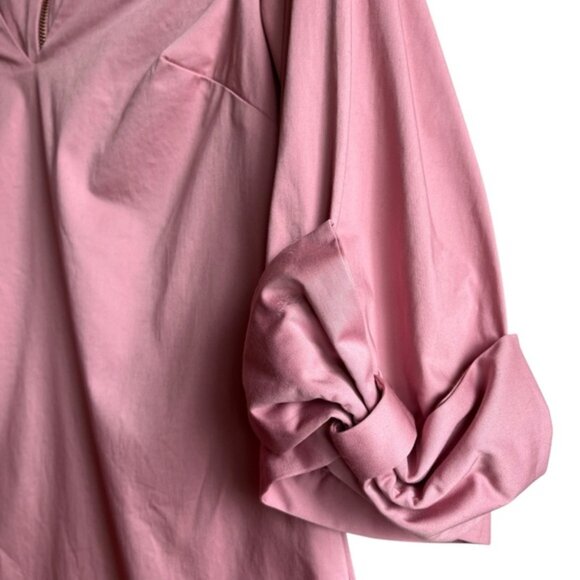 Ted Baker Solyane Pink Bow-Detail Poplin Cotton Shift Dress Size 4 TB Size 1 - Picture 7 of 16